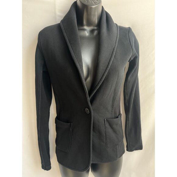 James Perse Black Blazer Jacket Size S Minimalist Classic Career Office #95339 - Picture 1 of 10